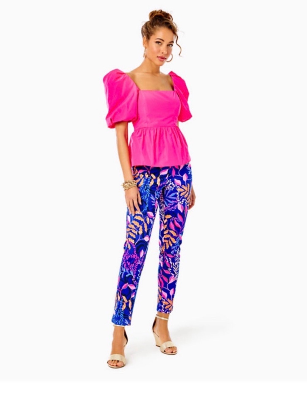Lilly Pulitzer Kelly Knit Pant Borealis Blue Absolute Purrfection 12